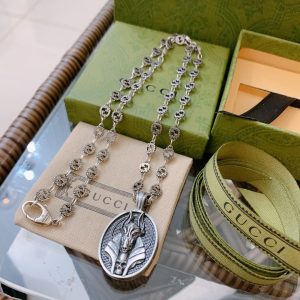7 anubis deity necklace silver tone for women 2799