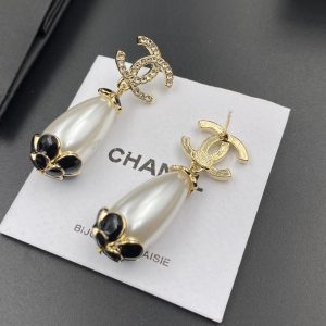 6 oval shape big jewel earrings gold tone for women 2799