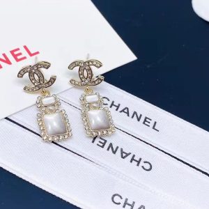 square big jewel earrings gold tone for women 2799