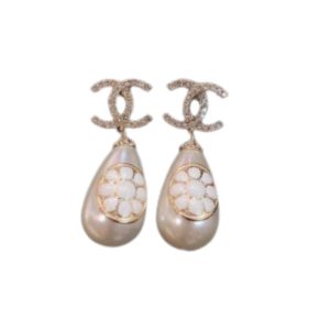 4-Dangling Big Jewel Earrings Gold Tone For Women   2799