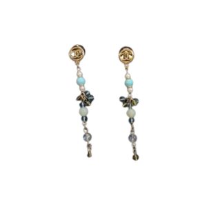 10 long earrings gold tone for women 2799