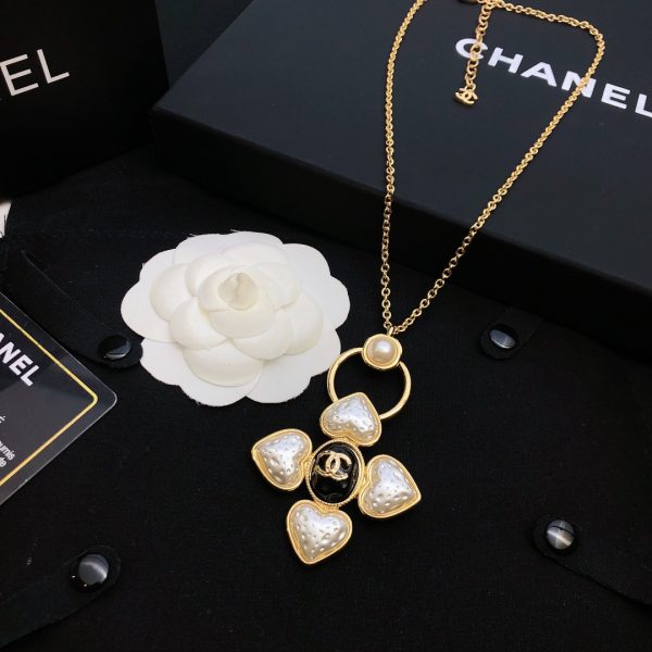 3 four hearts symmetry pendant necklace gold tone for women 2799