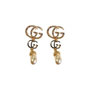 4 the letter gg frame earrings gold tone for women 2799