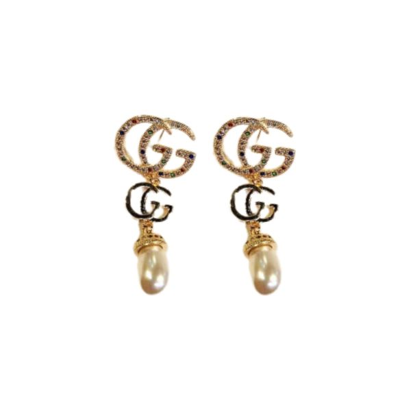 10 the letter gg frame earrings gold tone for women 2799