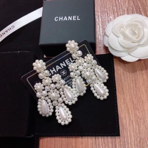 3 full pearls earrings white for women 2799