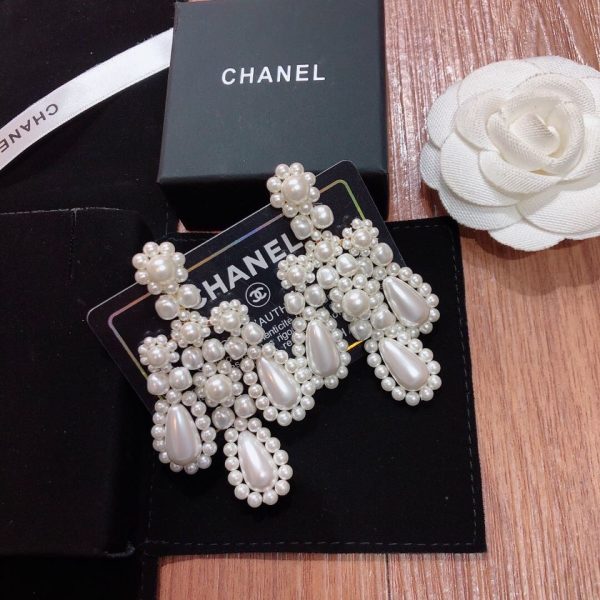 10 full pearls earrings white for women 2799