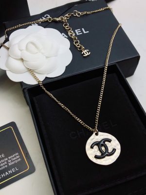 double c necklace silver for women 2799