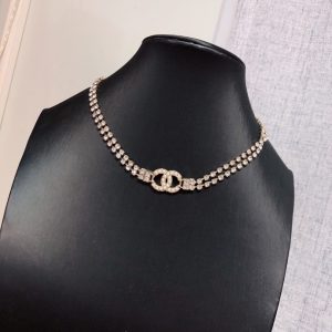 5 diamond necklace gold for women 2799