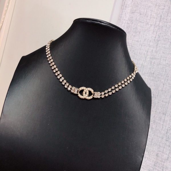 12 diamond necklace gold for women 2799
