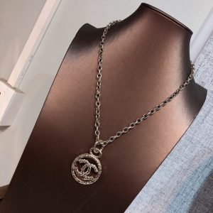 medieval double c necklace gold for women 2799
