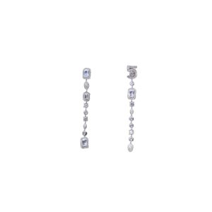 4 n5 drop earrings silver tone for women 2799