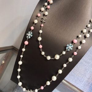 12 baroque long necklace white for women 2799