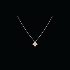 2 idylle blossom pendant necklace pink gold tone for women 2799