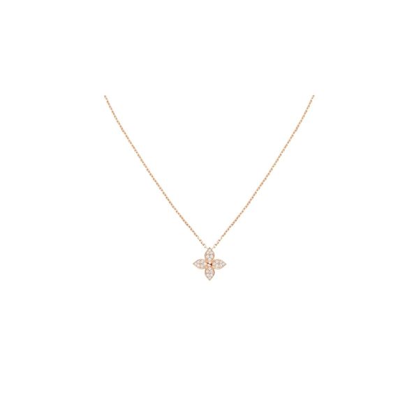 4 idylle blossom pendant necklace pink gold tone for women 2799