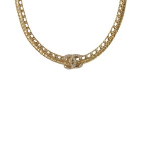 4 chain choker necklace gold for women 2799