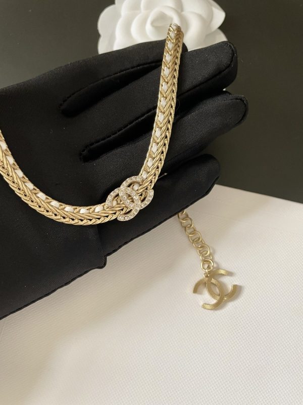 7 chain choker necklace gold for women 2799