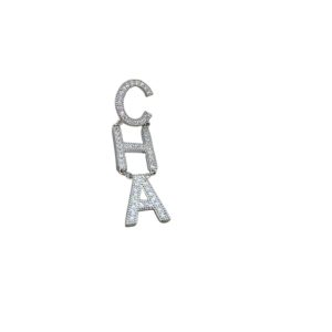 2 the letter cha nel frame earrings silver tone for women 2799