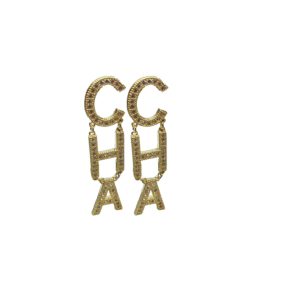 4 the letter cha nel frame earrings gold tone for women 2799