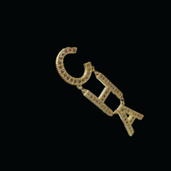 13 the letter cha nel frame earrings gold tone for women 2799