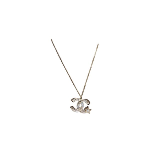 11 mini star with douple c necklace gold tone for women 2799