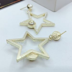 star frame earrings gold tone for women 2799