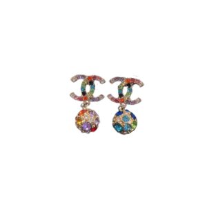 4-Dangling Sphere Sparkling Earrings Multicolor For Women   2799