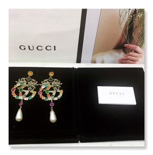 attach sparkling stone multicolor earrings gold tone for women 2799