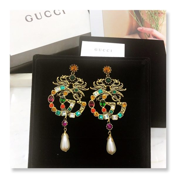 2 attach sparkling stone multicolor earrings gold tone for women 2799