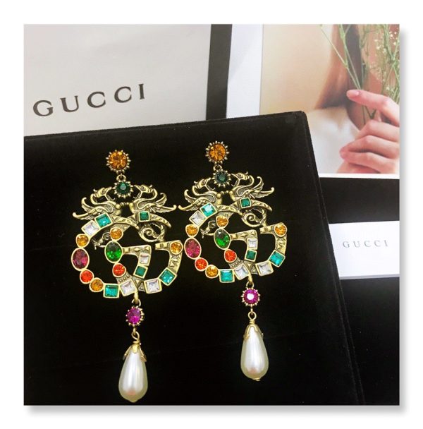 6 attach sparkling stone multicolor earrings gold tone for women 2799