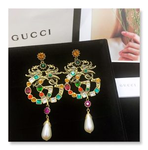 13 attach sparkling stone multicolor earrings gold tone for women 2799
