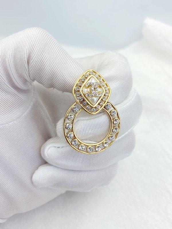 sparkling stone borigin earrings gold tone for women 2799