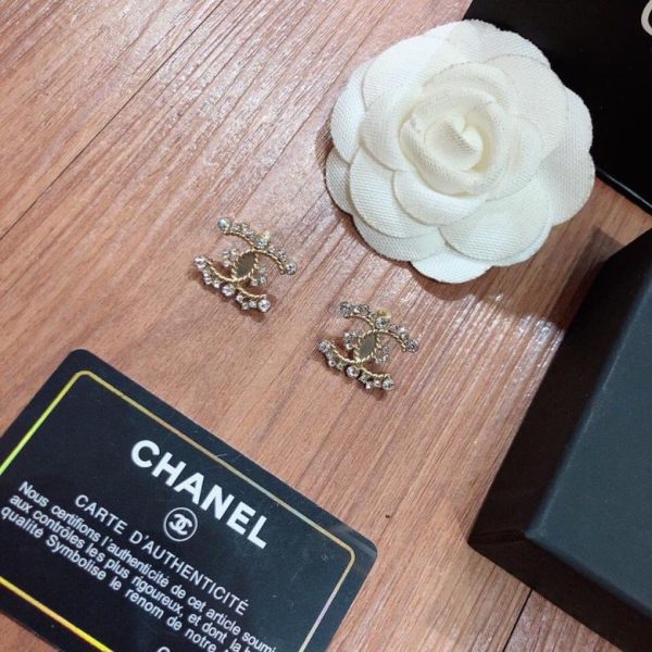 5 fashional douple c earrings gold tone for women 2799