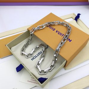 7 monogram chain necklace silver tone for men m00307 2799