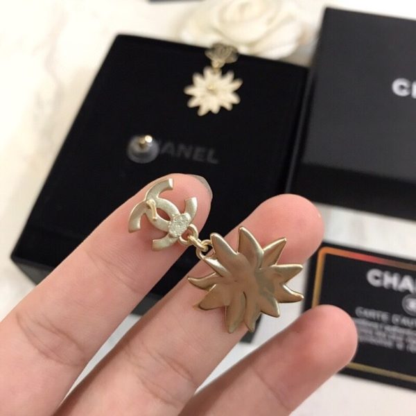 3 sun flower earrings gold tone for women 2799