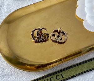 1-Double G Earrings Gold For Women   2799