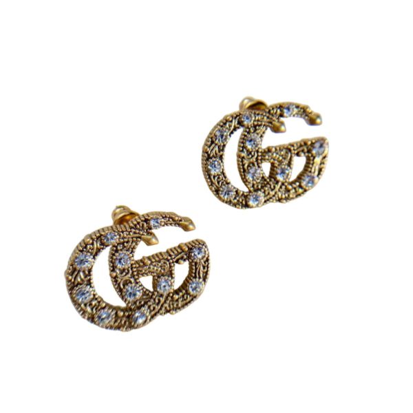 4 logo stud earrings gold for women 2799