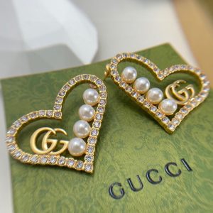 6 heart peach hollow stud earrings gold for women 2799