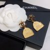 bag shape earrings gold for women 2799