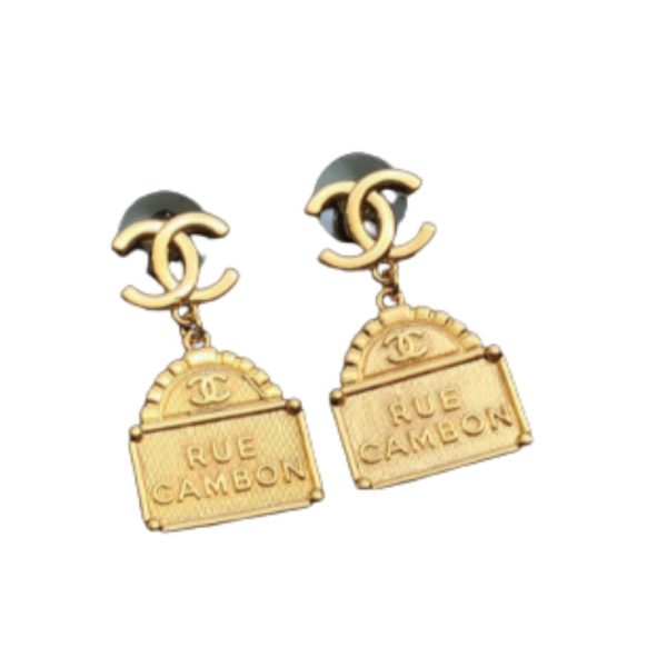 4 bag shape earrings gold for women 2799