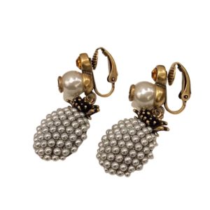 4 pineapple earrings gold for women 2799