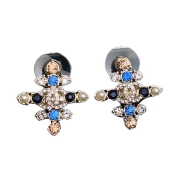 4 earrings blue for women 2799