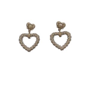 4 heart earrings gold for women 2799