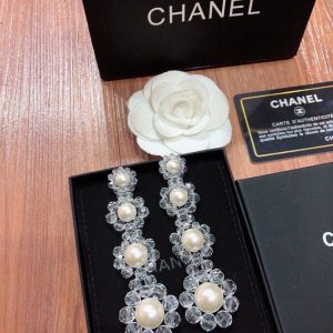 8 transparent pearl earrings white for women 2799