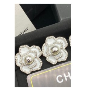sweet lady camellia earrings white for women 2799
