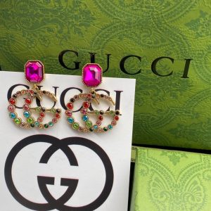 1 diamond gg earrings pink for women 2799