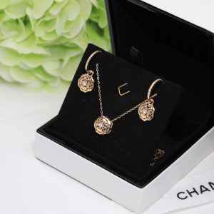 14 hollow camellia earrings gold for women 2799