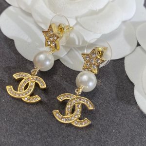 1 star earrings gold for women 2799