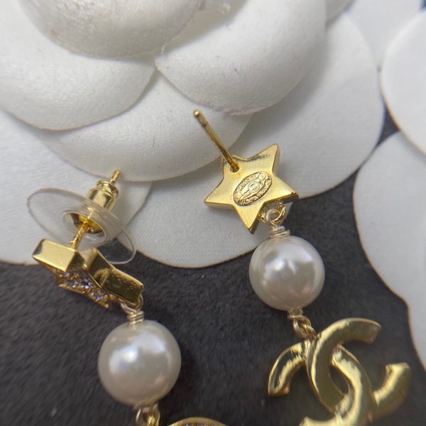 3 star earrings gold for women 2799