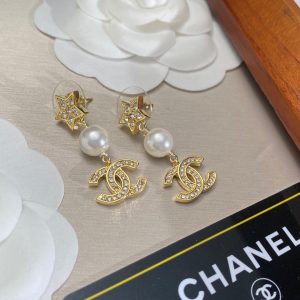 7 star earrings gold for women 2799