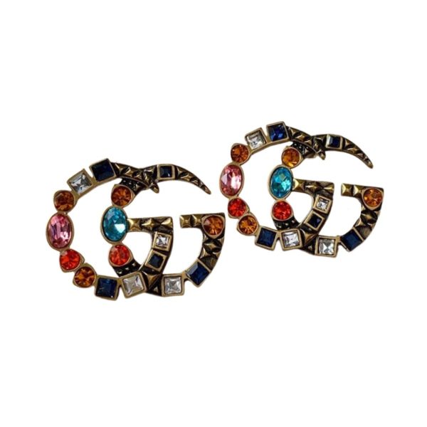 4 double g earrings multicolor for women 2799